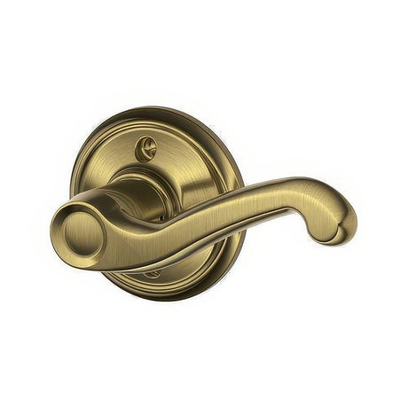 Schlage F170FLA609RH antique brass dummy door lever