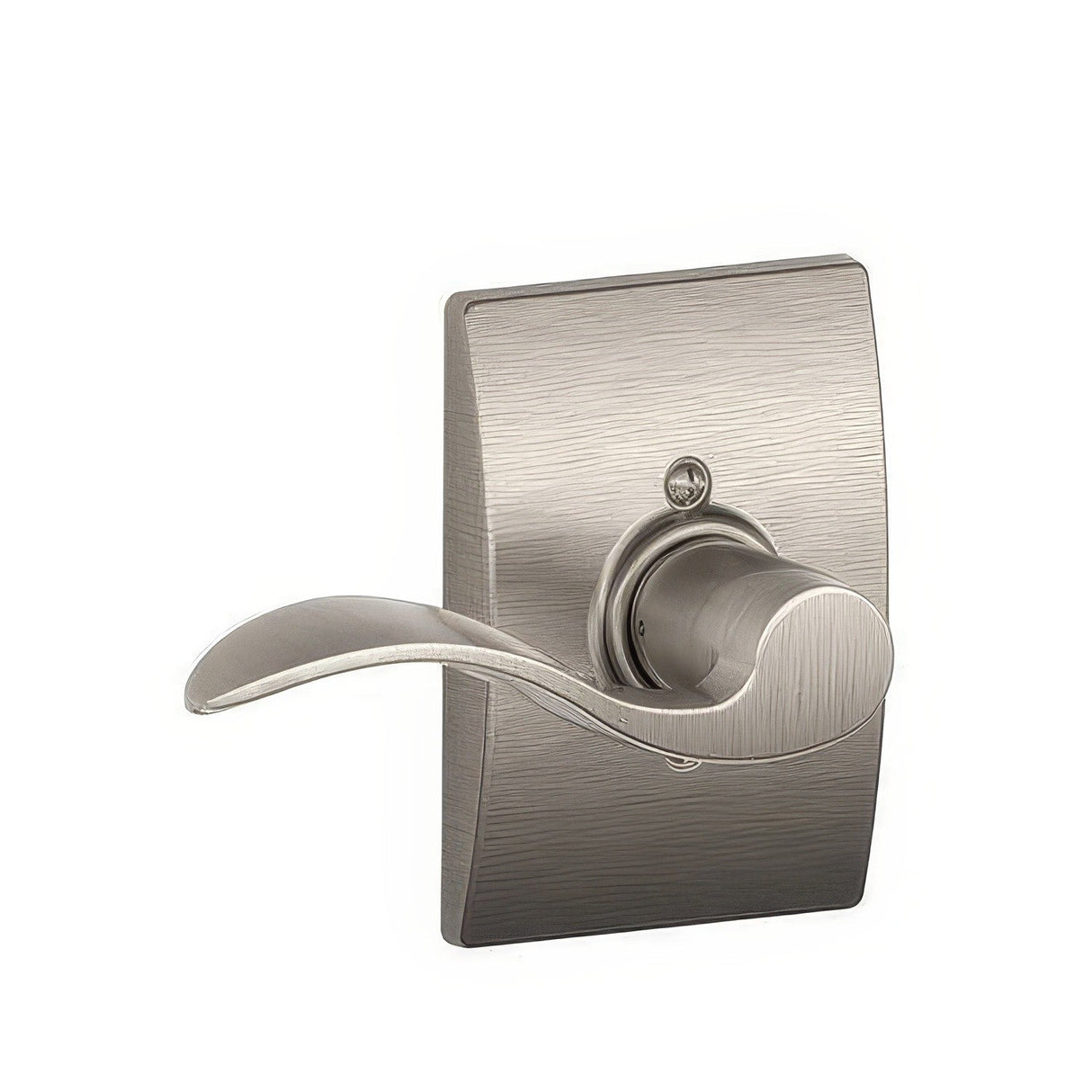 Schlage F170ACC619CENLH F170-ACC-CEN-LH F-Series Accent Left Hand Dummy Door Lever Satin Nickel