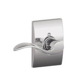 Schlage F170ACC625CENLH F170-ACC-CEN-LH F-Series Accent Left Hand Dummy Door Lever Polished Chrome