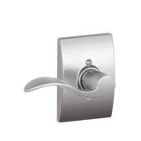 Schlage F170ACC626CENLH F170-ACC-CEN-LH F-Series Accent Left Hand Dummy Door Lever Satin Chrome
