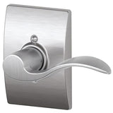 Schlage F170ACC626CENRH F170-ACC-CEN-RH F-Series Accent Right Hand Dummy Door Lever Satin Chrome