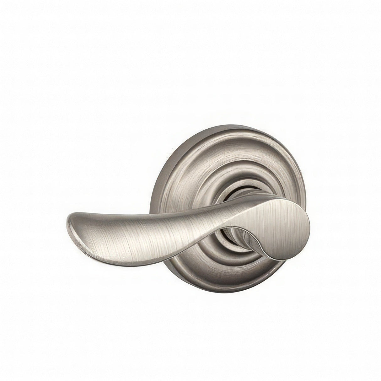Schlage F170CHP619ANDRH FA170-CHP-RH F-Series Champagne Right Hand Dummy Door Lever Satin Nickel