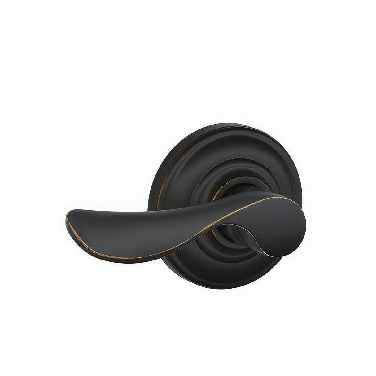 Schlage F170CHP716ANDRH FA170-CHP-RH F-Series Champagne Right Hand Dummy Door Lever Aged Bronze