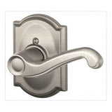Schlage F170FLA619CAMRH F170-FLA-CAM-RH F-Series Flair Right Hand Dummy Door Lever Satin Nickel