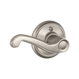 Schlage F170FLA619LH F170-FLA-LH F-Series Flair Single Left Hand Dummy Door Lever Satin Nickel