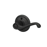 Schlage F170FLA622RH F170-FLA-RH F-Series Flair Single Right Hand Dummy Door Lever Matte Black