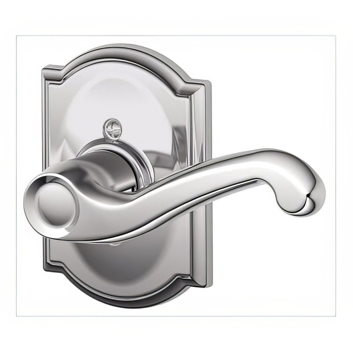 Schlage F170FLA625CAMRH F170-FLA-CAM-RH F-Series Flair Right Hand Dummy Door Lever Polished Chrome