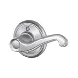 Schlage F170FLA626RH F170-FLA-RH F-Series Flair Single Right Hand Dummy Door Lever Satin Chrome