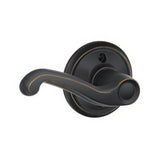 Schlage F170FLA716LH F170-FLA-LH F-Series Flair Single Left Hand Dummy Door Lever Aged Bronze