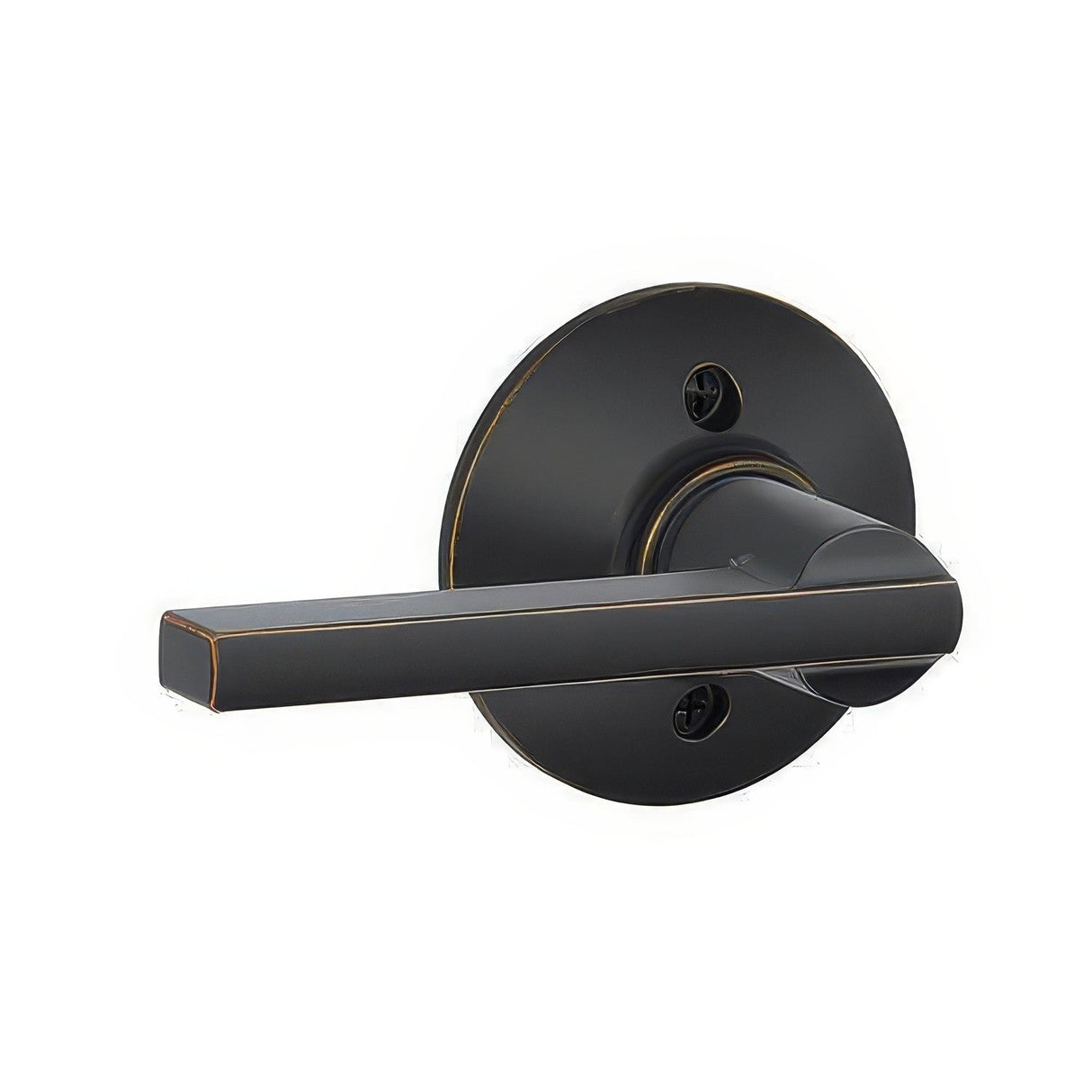 Schlage F170LAT716 F170-LAT F-Series Latitude Single Dummy Door Lever Aged Bronze