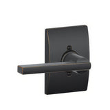 Schlage F170LAT716CEN F170-LAT-CEN F-Series Latitude Dummy Door Lever Aged Bronze