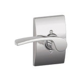 Schlage F170MER625CENLH F170-MER-CEN-LH F-Series Merano Left Hand Dummy Door Lever Polished Chrome