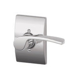 Schlage F170MER625CENRH F170-MER-CEN-RH F-Series Right Hand Merano Dummy Door Lever Polished Chrome