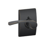Schlage F170MER716CENLH F170-MER-CEN-LH F-Series Merano Left Hand Dummy Door Lever Aged Bronze