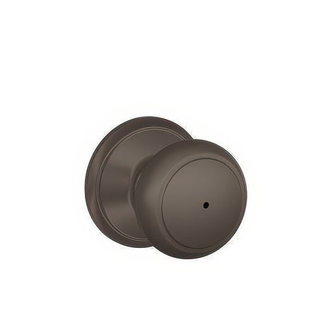 Schlage F40AND613 oil rubbed bronze privacy door knob