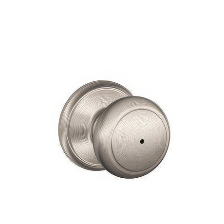 Schlage F40AND619 satin nickel privacy door knob