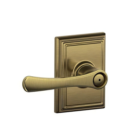 Schlage F40VLA609ADD antique brass privacy door lever