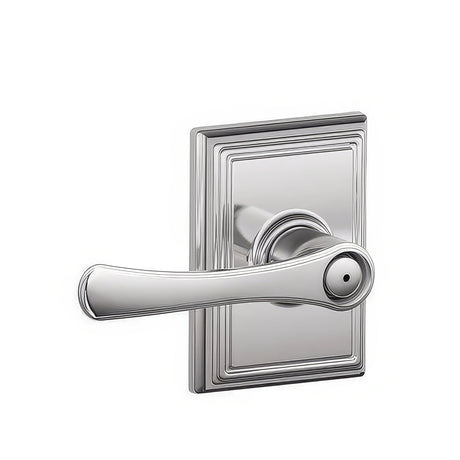 Schlage F40VLA625ADD polished chrome privacy door lever