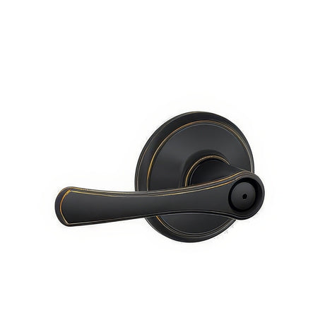 Schlage F40VLA716 aged bronze privacy door lever