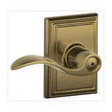 Schlage F40ACC609ADD F40-ACC-ADD F-Series Accent Privacy Door Lever Antique Brass