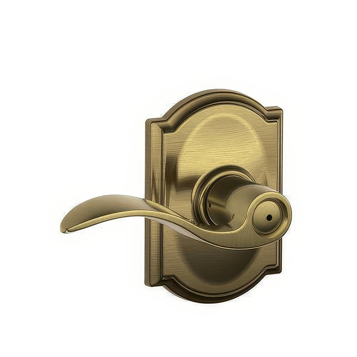 Schlage F40ACC609CAM F40-ACC-CAM F-Series Accent Privacy Door Lever Antique Brass