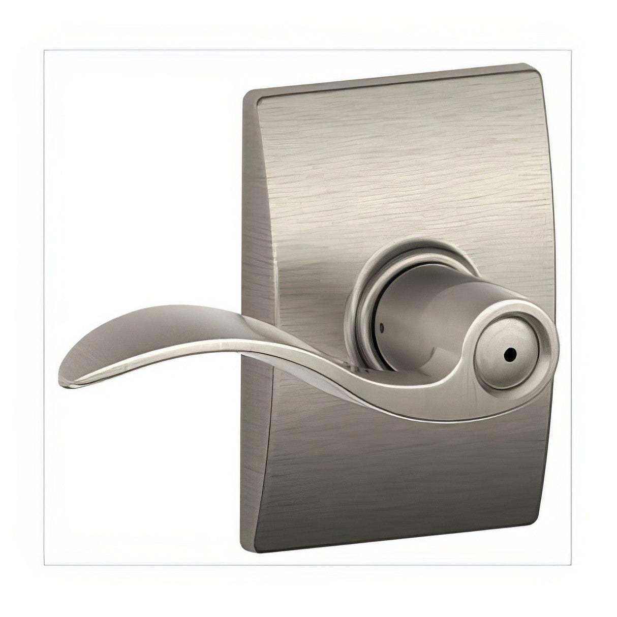 Schlage F40ACC619CEN F40-ACC-CEN F-Series Accent Privacy Door Lever Satin Nickel