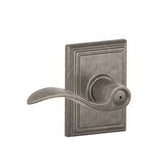 Schlage F40ACC621ADD F40-ACC-ADD F-Series Accent Privacy Door Lever Distressed Nickel
