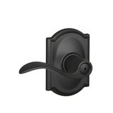 Schlage F40ACC622CAM F40-ACC-CAM F-Series Accent Privacy Door Lever Matte Black