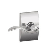 Schlage F40ACC625CEN F40-ACC-CEN F-Series Accent Privacy Door Lever Polished Chrome