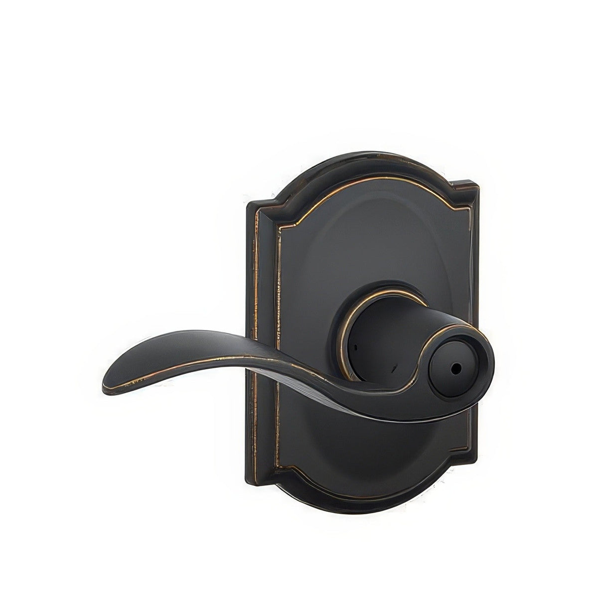 Schlage F40ACC716CAM F40-ACC-CAM F-Series Accent Privacy Door Lever Aged Bronze