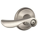Schlage F40CHP619 F40-CHP F-Series Champagne Privacy Door Lever Satin Nickel