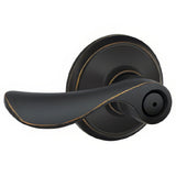 Schlage F40CHP716 F40-CHP F-Series Champagne Privacy Door Lever Aged Bronze