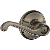 Schlage F40FLA622 F40-FLA F-Series Flair Privacy Door Lever Matte Black