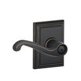 Schlage F40FLA716ADD F40-FLA-ADD F-Series Flair Privacy Door Lever Aged Bronze