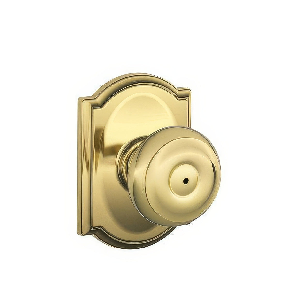Schlage F40GEO605CAM F40-GEO-CAM F-Series Georgian Privacy Door Knob Polished Brass