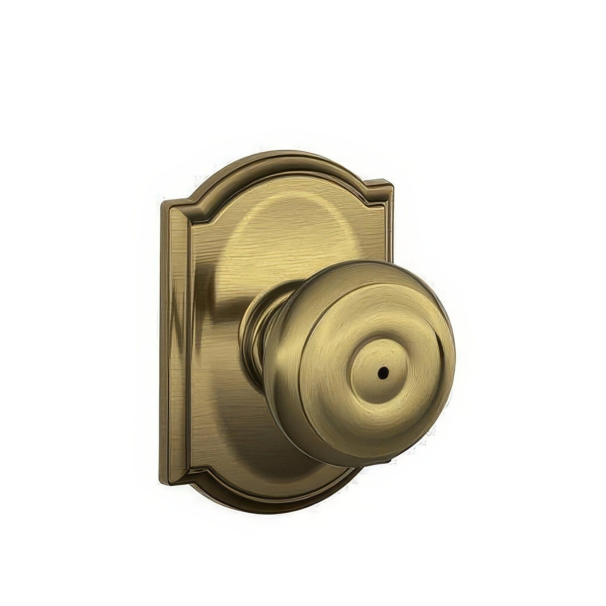 Schlage F40GEO609CAM F40-GEO-CAM F-Series Georgian Privacy Door Knob Antique Brass