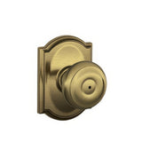 Schlage F40GEO609CAM F40-GEO-CAM F-Series Georgian Privacy Door Knob Antique Brass