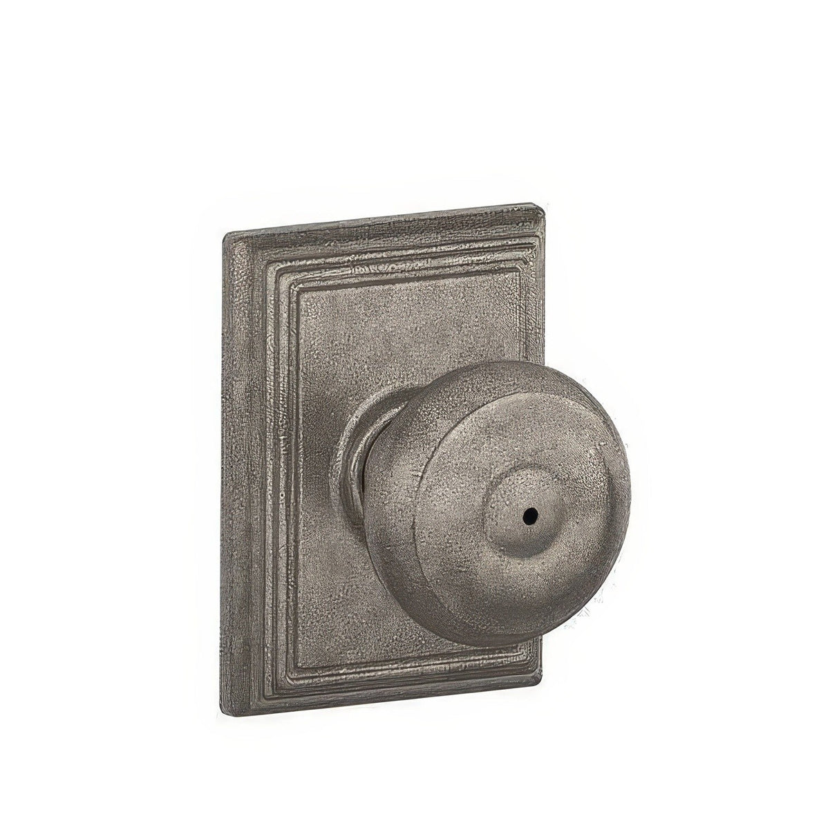 Schlage F40GEO621ADD F40-GEO-ADD F-Series Georgian Privacy Door Knob Distressed Nickel