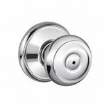 Schlage F40GEO625 F40-GEO F-Series Georgian Privacy Door Knob Polished Chrome