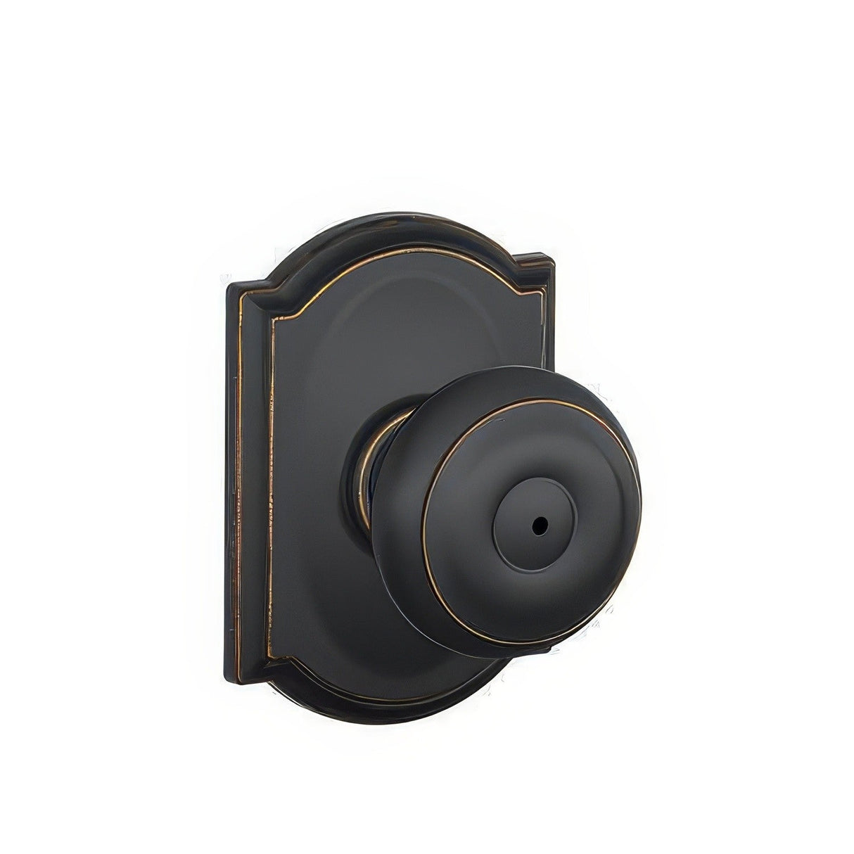 Schlage F40GEO716CAM F40-GEO-CAM F-Series Georgian Privacy Door Knob Aged Bronze