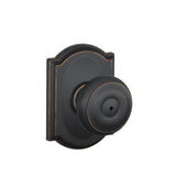 Schlage F40GEO716CAM F40-GEO-CAM F-Series Georgian Privacy Door Knob Aged Bronze