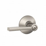 Schlage F40LAT619 F40-LAT F-Series Latitude Reversible Privacy Door Lever Satin Nickel