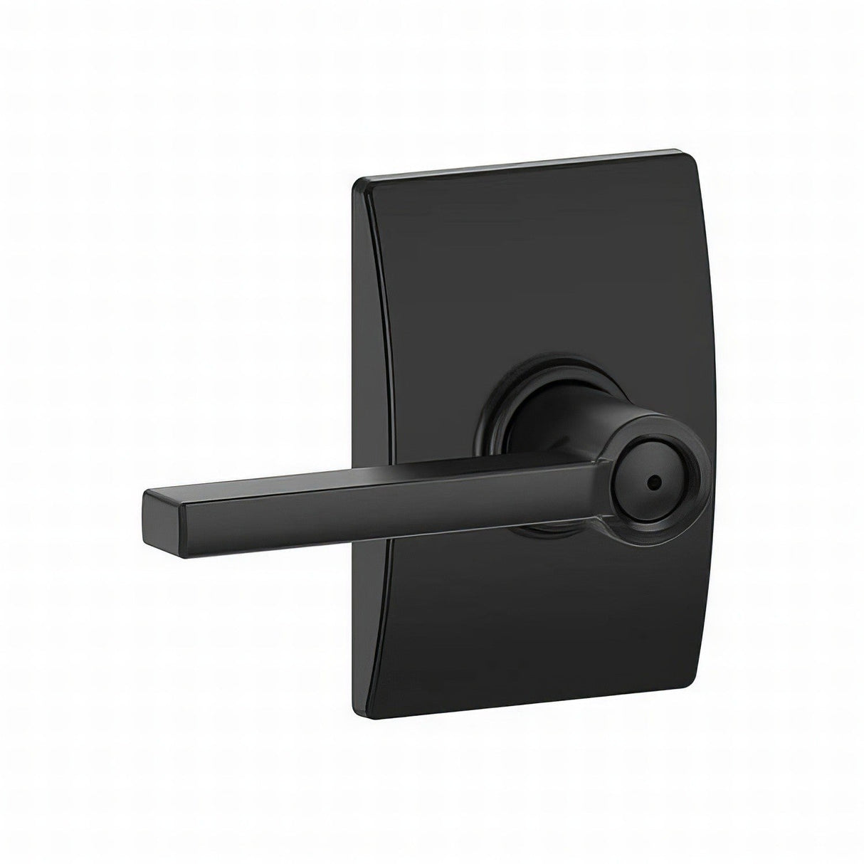Schlage F40LAT622CEN F40-LAT-CEN F-Series Latitude Privacy Door Lever Matte Black
