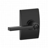 Schlage F40LAT622CEN F40-LAT-CEN F-Series Latitude Privacy Door Lever Matte Black