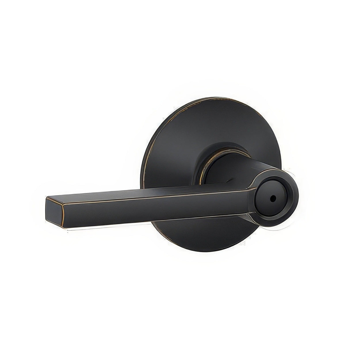 Schlage F40LAT716 F40-LAT F-Series Latitude Reversible Privacy Door Lever Aged Bronze