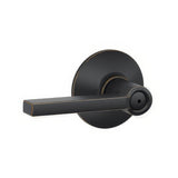Schlage F40LAT716 F40-LAT F-Series Latitude Reversible Privacy Door Lever Aged Bronze