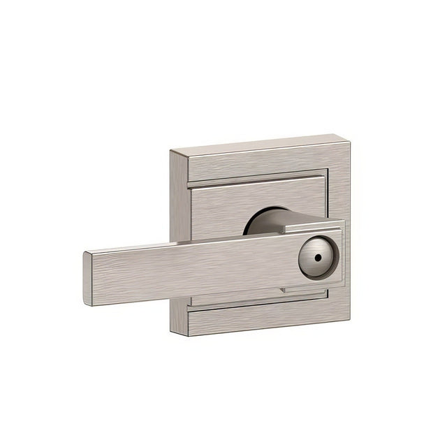 Schlage F40NBK619ULD satin nickel privacy door lever