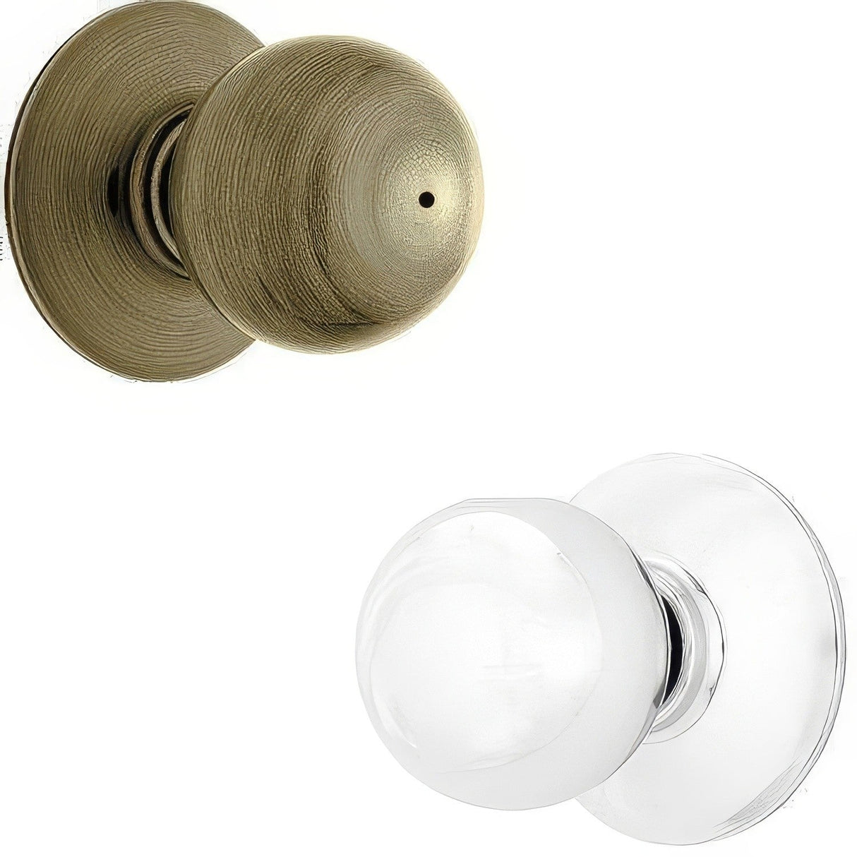 Schlage F40ORB625 F40-ORB F-Series Orbit Privacy Door Knob Polished Chrome