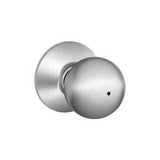 Schlage F40ORB626 F40-ORB F-Series Orbit Privacy Door Knob Satin Chrome