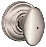 Schlage F40SIE619AND F40-SIE-AND F-Series Siena Privacy Door Knob Satin Nickel